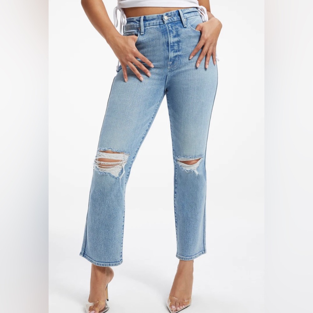 GOOD AMERICAN Curve Straight Jeans